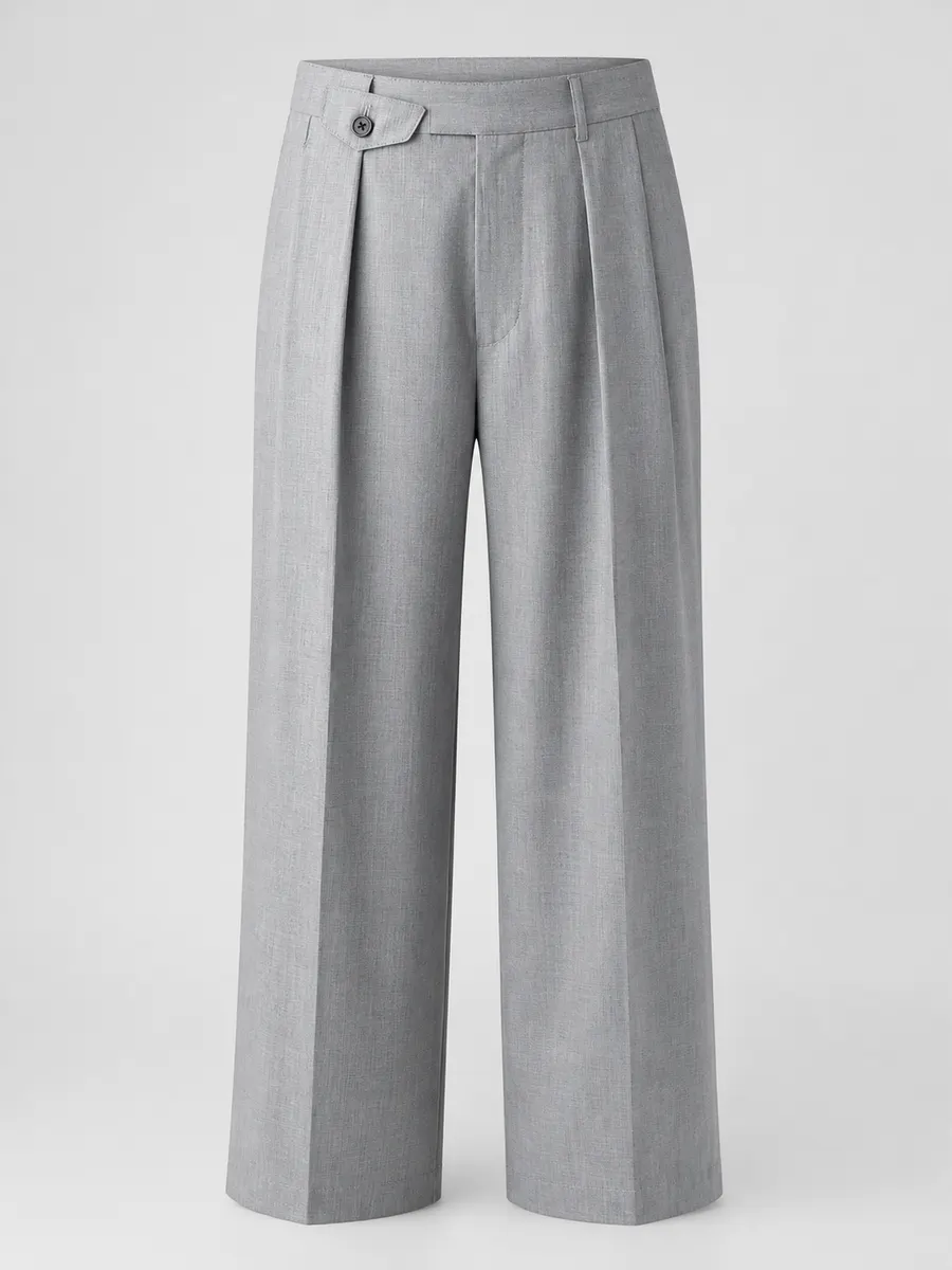 Pleated Dress Trousers - Relaxed Professional
