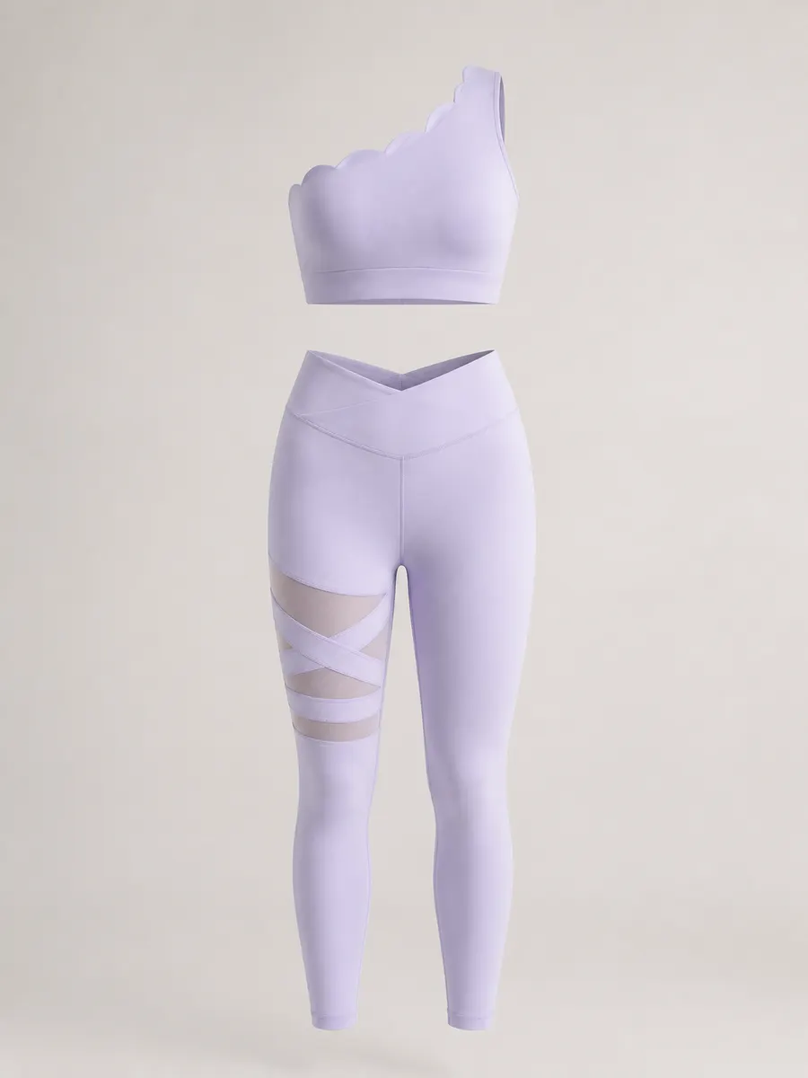 Wrap-Front Yoga Top