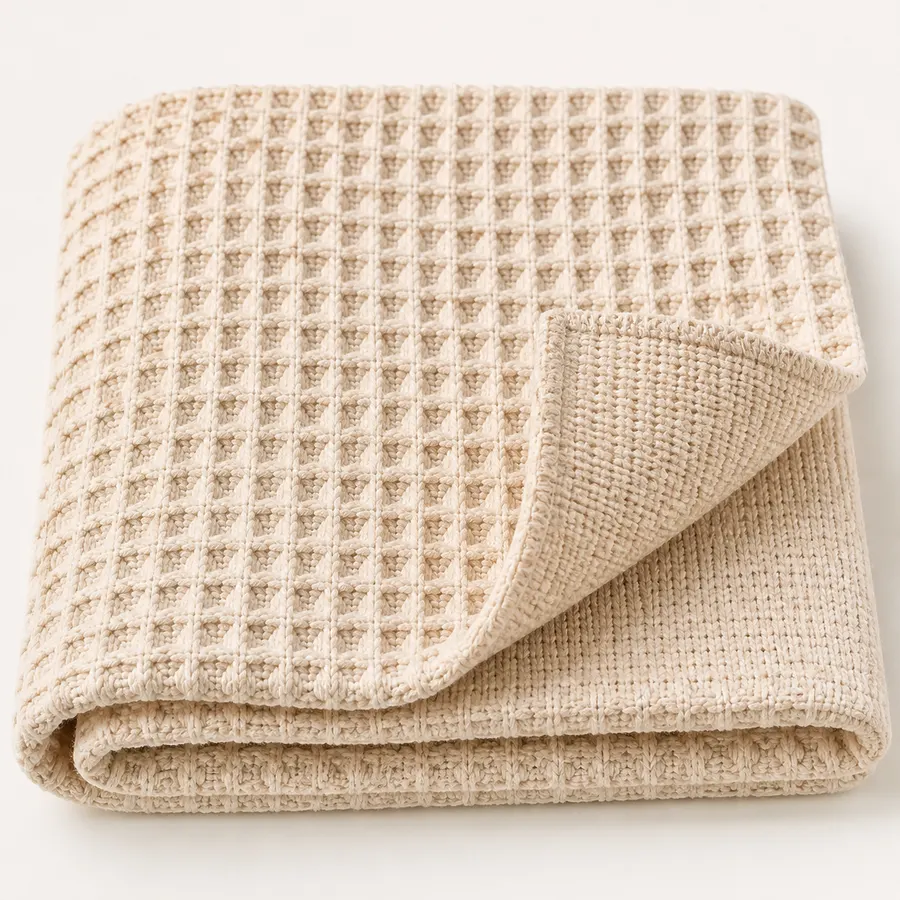 Waffle Knit Cotton Fabric
